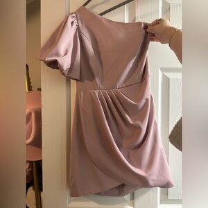 Red Dress Boutique One Shoulder Mauve Dress